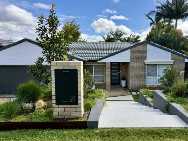 Front Landscape & Entry Transformation — After photo 1