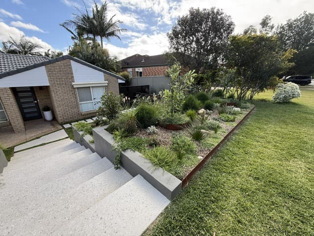 Front Landscape & Entry Transformation — After photo 3